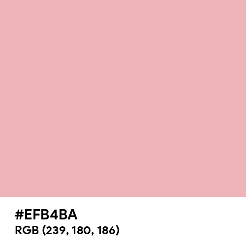 Spanish Pink (Hex code: EFB4BA) Thumbnail