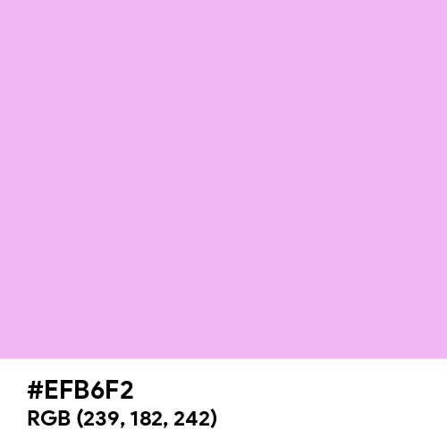 Brilliant Lavender (Hex code: EFB6F2) Thumbnail
