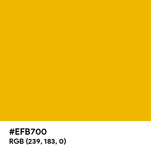 Traffic Yellow (RAL) (Hex code: EFB700) Thumbnail