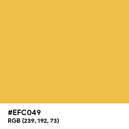Boho Yellow (Hex code: EFC049) Thumbnail