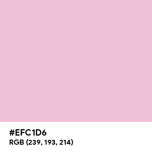 Pink Lady (Hex code: EFC1D6) Thumbnail