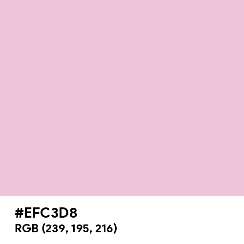 New Age Pink (Hex code: EFC3D8) Thumbnail