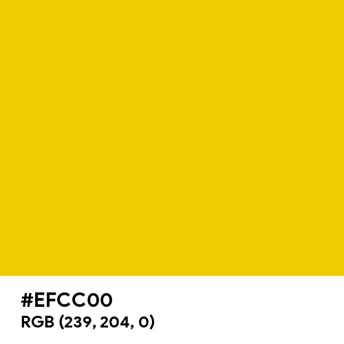 Yellow (Munsell) (Hex code: EFCC00) Thumbnail