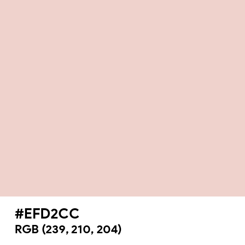Champagne Pink (Hex code: EFD2CC) Thumbnail
