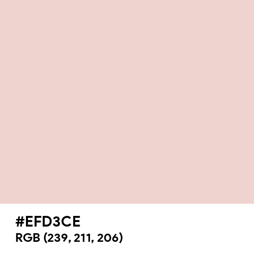 Champagne Pink (Hex code: EFD3CE) Thumbnail