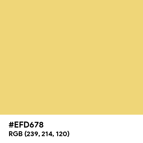 Sport Yellow (Hex code: EFD678) Thumbnail