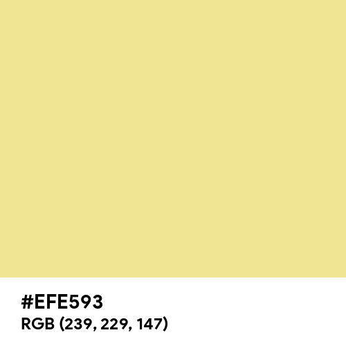 Khaki (X11) (Hex code: EFE593) Thumbnail