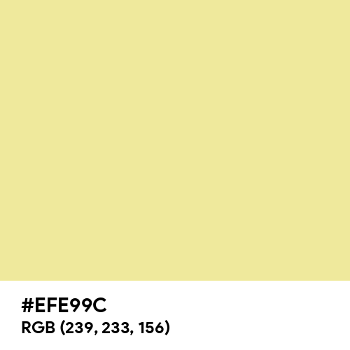 Pale Goldenrod (Hex code: EFE99C) Thumbnail