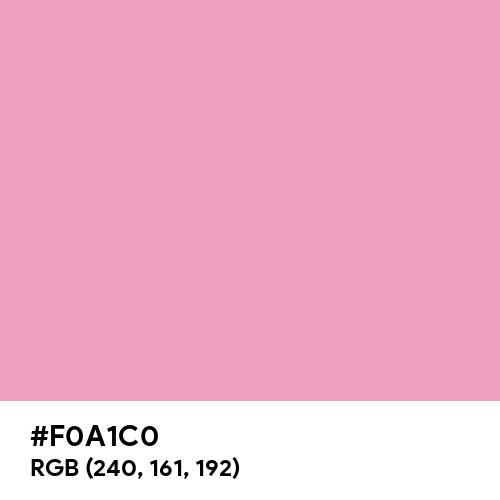 Prism Pink (Hex code: F0A1C0) Thumbnail