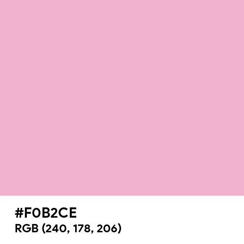 Pink Bloom (Hex code: F0B2CE) Thumbnail