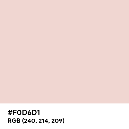 Metallic Pink (Hex code: F0D6D1) Thumbnail
