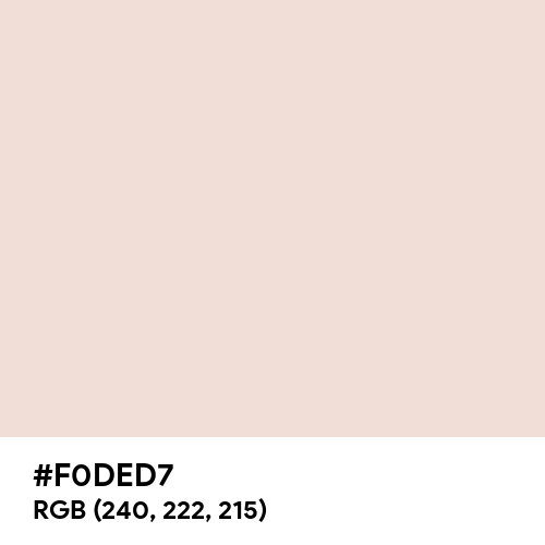 Champagne Pink (Hex code: F0DED7) Thumbnail