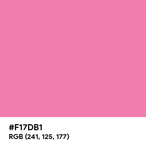 Madonna Pink (Hex code: F17DB1) Thumbnail