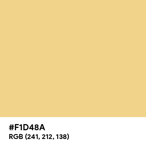 March Yellow (Hex code: F1D48A) Thumbnail