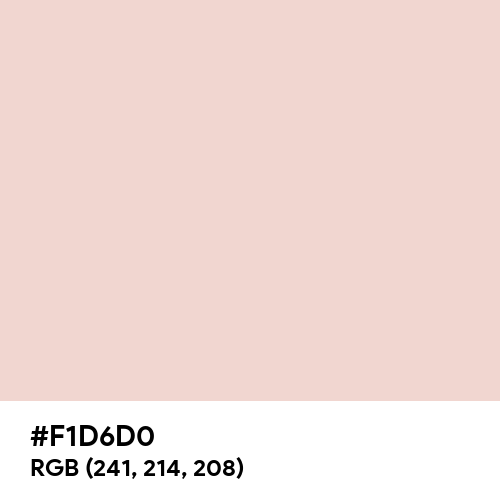 Champagne Pink (Hex code: F1D6D0) Thumbnail