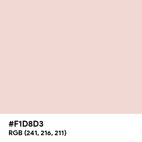 Champagne Pink (Hex code: F1D8D3) Thumbnail