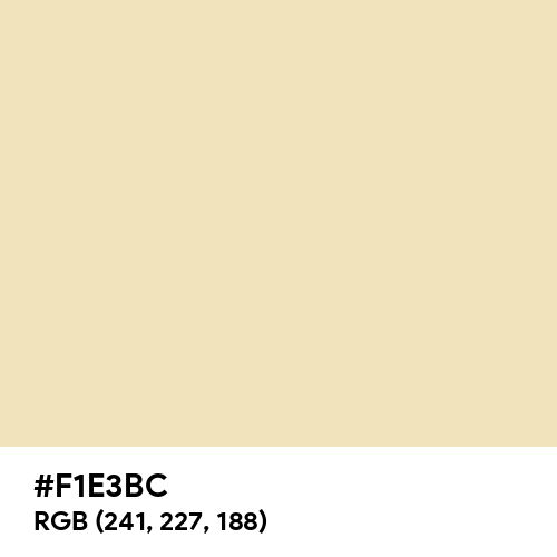 Pearl Yellow (Hex code: F1E3BC) Thumbnail