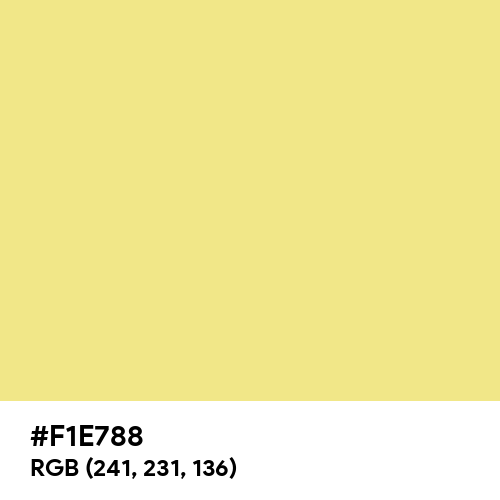 Green-Yellow (Crayola) (Hex code: F1E788) Thumbnail