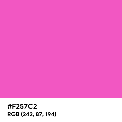 Light Deep Pink (Hex code: F257C2) Thumbnail