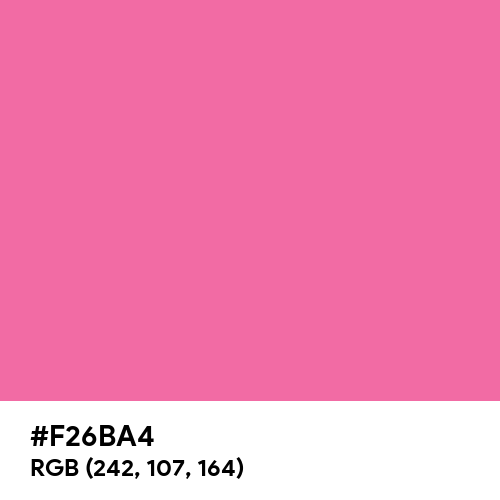 Pink Party (Hex code: F26BA4) Thumbnail