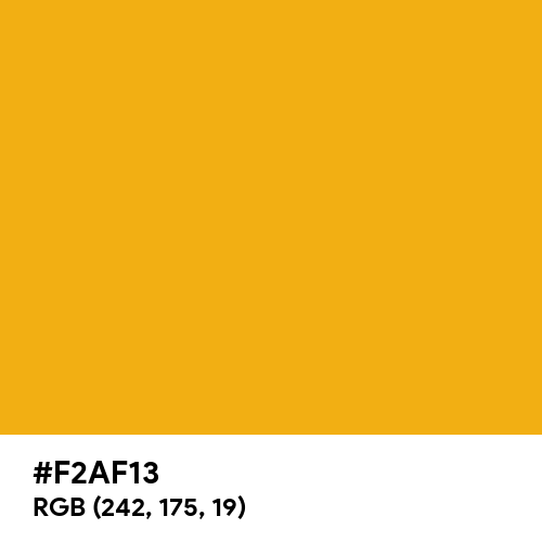Yellow Orange (Hex code: F2AF13) Thumbnail