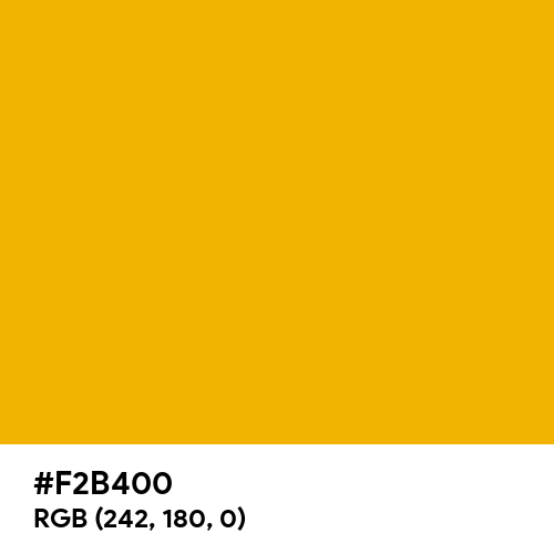 American Yellow (Hex code: F2B400) Thumbnail