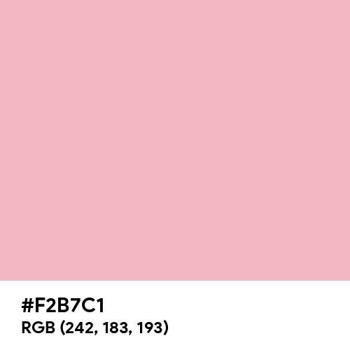 Flat Pink (Hex code: F2B7C1) Thumbnail