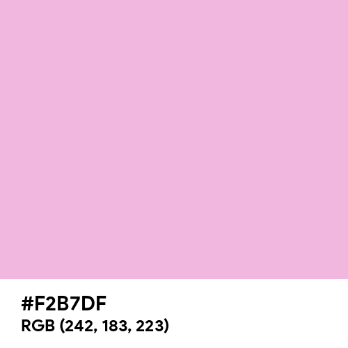 Little Girl Pink (Hex code: F2B7DF) Thumbnail
