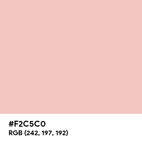 Baby Pink (Hex code: F2C5C0) Thumbnail