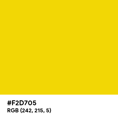 Smiley Face Yellow (Hex code: F2D705) Thumbnail