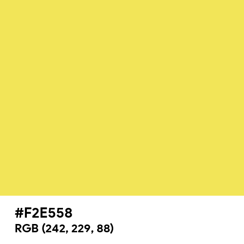 Minion Yellow (Hex code: F2E558) Thumbnail