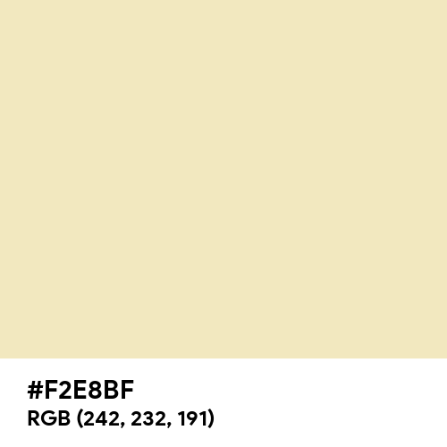 Retro Pastel Yellow (Hex code: F2E8BF) Thumbnail
