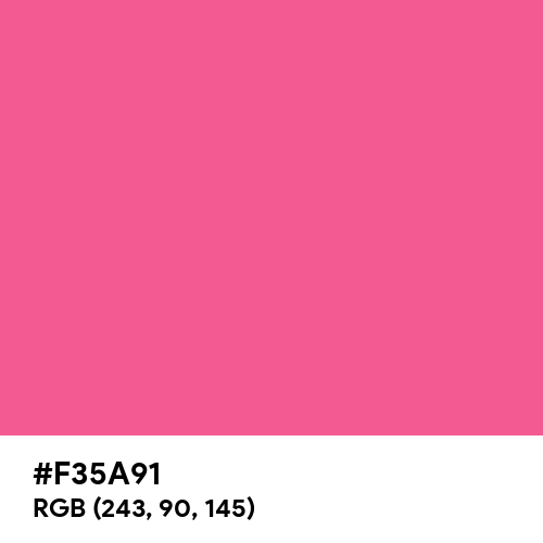 Action Pink (Hex code: F35A91) Thumbnail