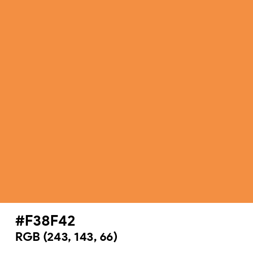 Elegant Orange (Hex code: F38F42) Thumbnail
