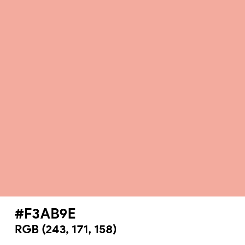 Luxury Coral (Hex code: F3AB9E) Thumbnail