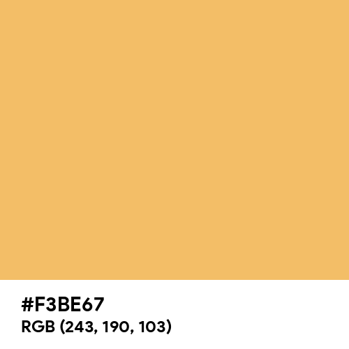 Mirabelle Yellow (Hex code: F3BE67) Thumbnail