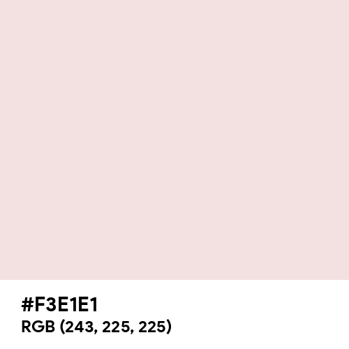 Pale Pink (Hex code: F3E1E1) Thumbnail