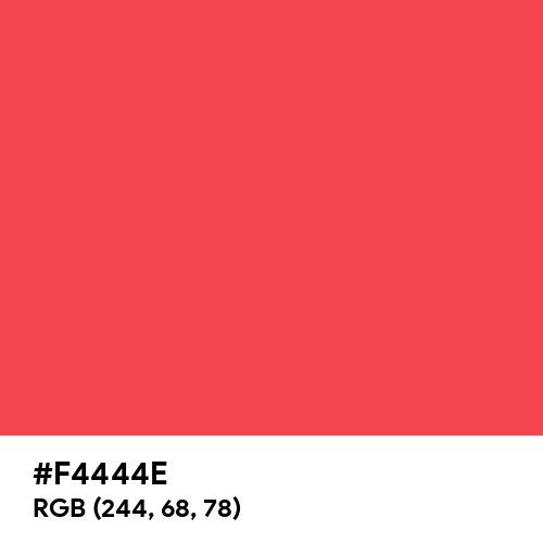 Pretty Red (Hex code: F4444E) Thumbnail