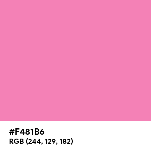 Doll Pink (Hex code: F481B6) Thumbnail
