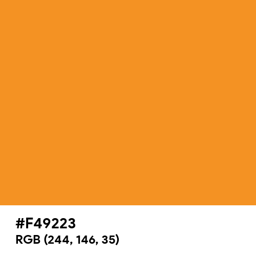 Fantasy Orange (Hex code: F49223) Thumbnail