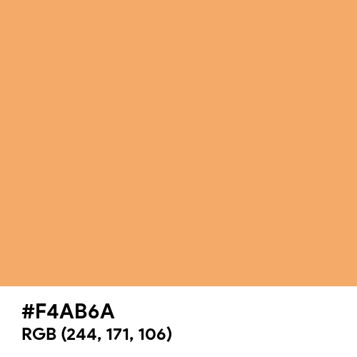 Aesthetic Orange (Hex code: F4AB6A) Thumbnail