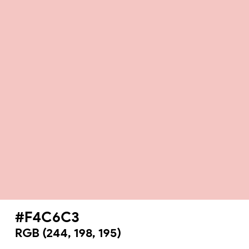 English Rose (Pantone) (Hex code: F4C6C3) Thumbnail