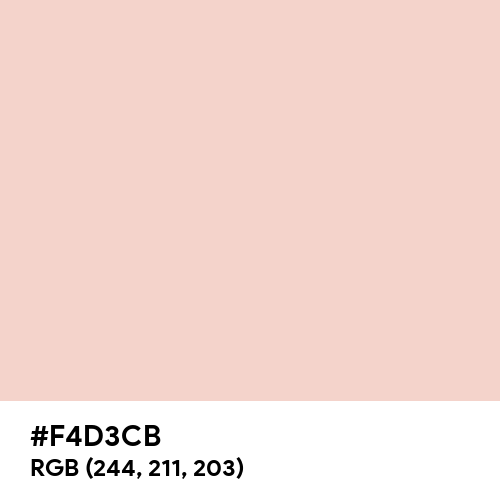 Champagne Pink (Hex code: F4D3CB) Thumbnail
