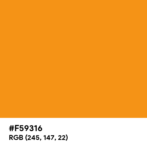American Orange (Hex code: F59316) Thumbnail