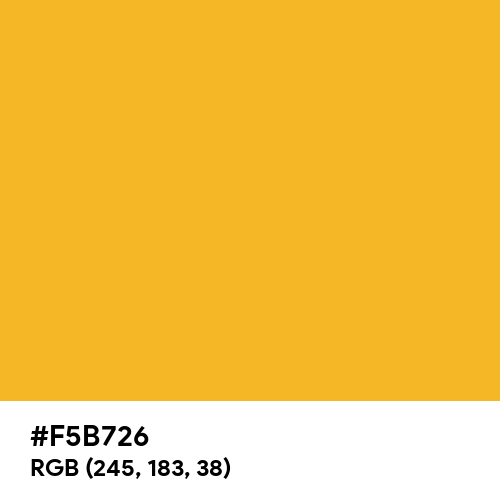 Orange-Yellow (Hex code: F5B726) Thumbnail