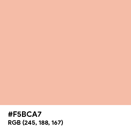 Peach Blush (Hex code: F5BCA7) Thumbnail