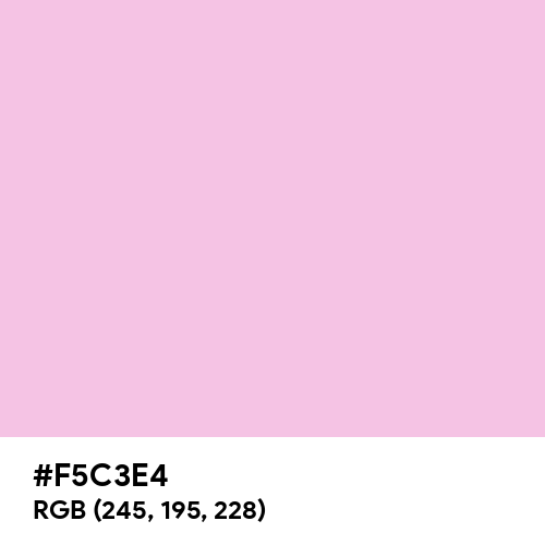 Classic Rose (Hex code: F5C3E4) Thumbnail