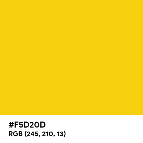 Ultra Yellow (Hex code: F5D20D) Thumbnail