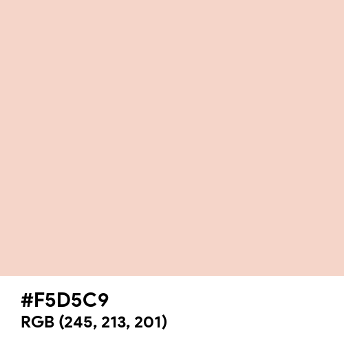 Champagne Pink (Hex code: F5D5C9) Thumbnail