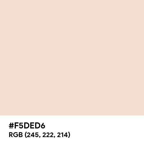 Champagne Pink (Hex code: F5DED6) Thumbnail